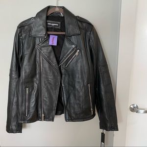 Karl Lagerfeld Leather Jacket NWT